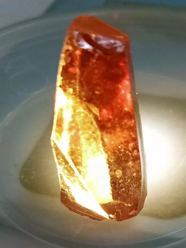 橙色锆石天然粗糙切割 175 - 177 克拉柬埔寨散装认证宝石 — 第 3/4 张图片