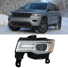 Headlight HID Xenon For 2016-2021 Jeep Grand Cherokee Headlamp Left Driver Side