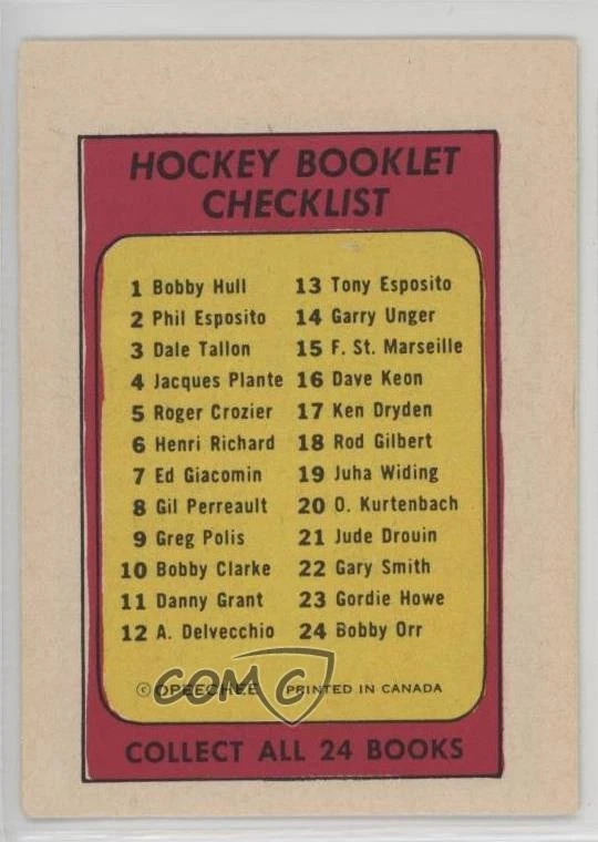 1971-72 O-Pee-Chee Booklet English Bobby Clarke #10 HOF - Image 2 of 2