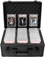 Graded Card Case - Aluminum Alloy Graded Card Storage Box Compatible with 100...