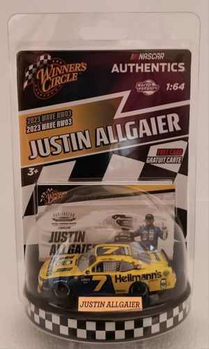 NASCAR Authentics Justin Allgaier #7 Hellmans Winners Circle scala 1/64 - Foto 1 di 1