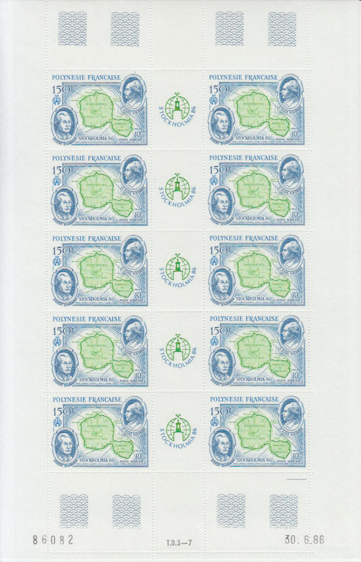 Französisch Polynesien: Michel-Nr. 460 postfrisch/** als Kleinbogen (Mini-sheet)