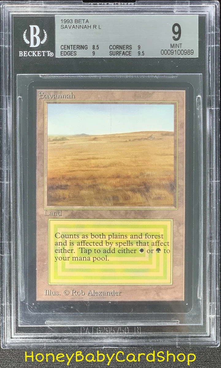 MTG Limited Edition Beta 1993 Savannah BGS 9.0 Mint Old School 93