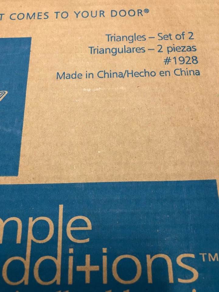 The Pampered Chef Simple Additions Triangles Set Of 2 Black # 1928 NIB - Image 2 of 2