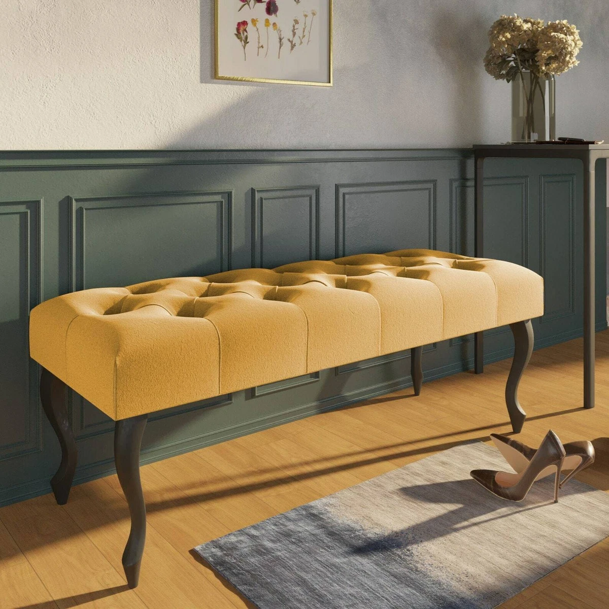 Upholstered 2024 bathroom bench