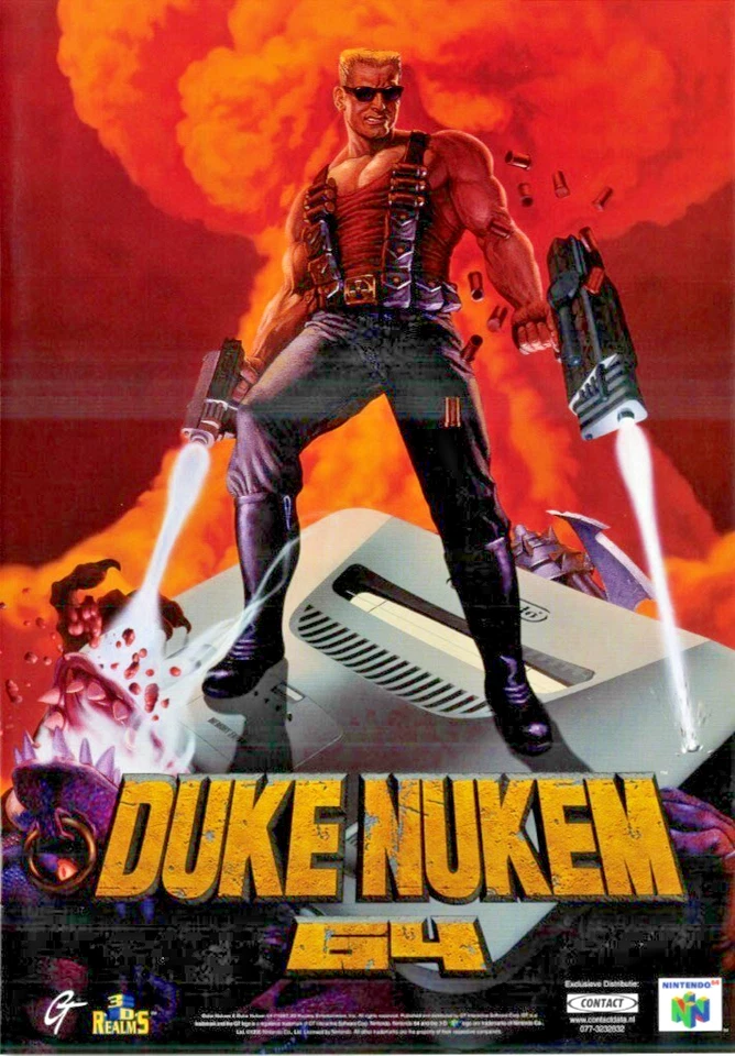 1997 Duke Nukem 64 (Nintendo 64) A4 Vintage Print Ad/Poster, 100% Official Art - Image 3 of 3