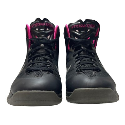 Nike Zoom Hyperquickness Black and Pink Basketball Shoes  display picture 2