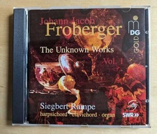 Froberger: Unknown Works, Volume 1 (MDG) - Siegbert Rampe - Audio CD NEW!!!