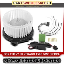 Front HVAC Heater Blower Motor Resistor Kit for Chevrolet Silverado 1500 2500