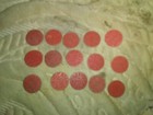 Lot Of 15 World War II Opa Red Points — photo 1