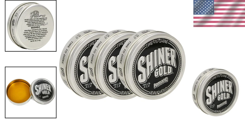 Упаковка из 3 гелей для волос Strong Hold | высокий блеск | аромат кокоса на водной основе, 4 унции - Изображение 2 из 4