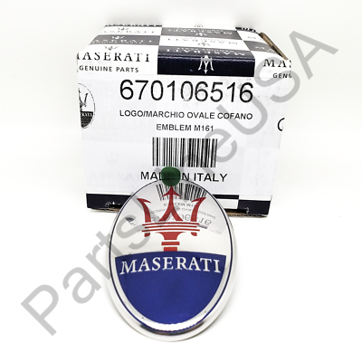 Genuine Maserati 4200, GranCabrio, GranTurismo Front Grill Emblem