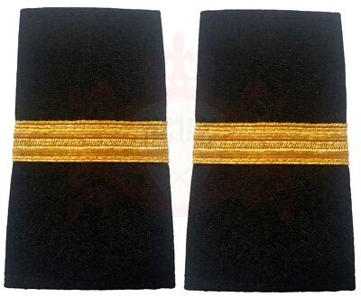 Flugoffizier, One Bar Goldstreifen Schulterklappen, Pilot Airline, Marine Officer