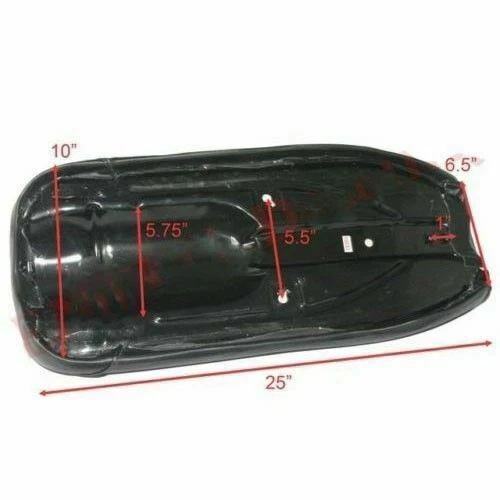 Nuevo asiento completo de cuero sintético negro doble Buddy Jawa CZ 353 354 350 250 EC Foto 4 de 4