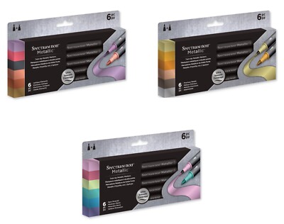 Spectrum Noir Metallic Markers Pen Pack New Packaging