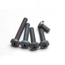 M2 M3 M4 M5 PVC Nylon Plastic Phillips Round Head Screws Crosses Slot Bolts