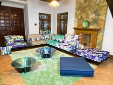 Modular Sectional French tufted Daybed Mah Jong Sofa Couch Green Blue Whole Set