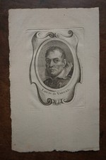 LOUIS DE VARGAS (1502-1567) PORTRAIT ENGRAVING 19th century, born in SEVILLE