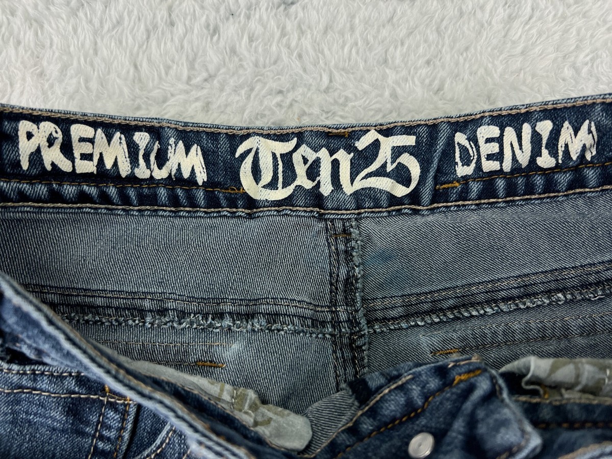 Ten 25 Pants Womens 3 Blue Denim Jeans Skinny Tapered Cotton Blend