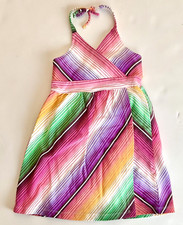 Vintage NWT Baby Gap Summer 2007 2pc Striped Halter Sun Dress bloomers 18-24 M