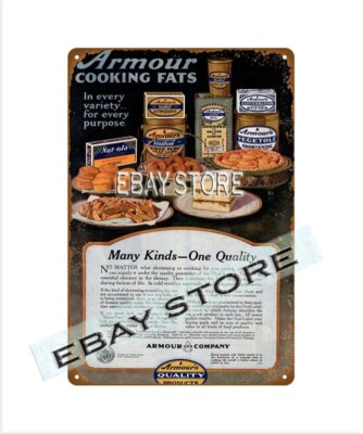 kitchen home kitchen classic decor 1919 ARMOUR FOOD PRODUCTS retro tin sign