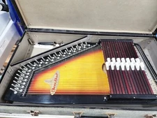 Vintage 15 Chord 36 String ChromAHarp Autoharp w/ Original Case
