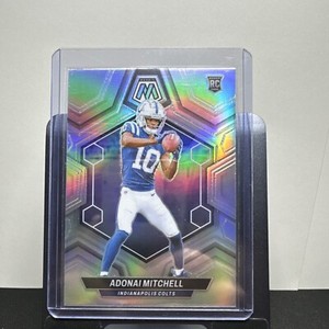 2024 Panini Mosaic - Rookies #350 Adonai Mitchell (RC) Silver Rainbow