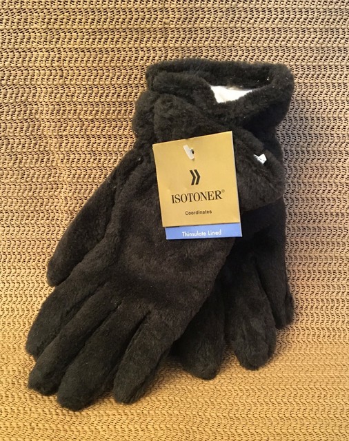 ISOTONER Thinsulate Microfiber Women's OnyxBrown Winter Gloves, One