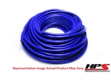 HPS 5/8" ID Blue High Temp Reinforced Silicone Heater Hose Tubing - 10 Feet Roll