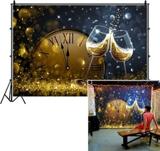New Year Backdrops for Photography LFEEY 10x8ft Vinyl 10x8ft, NSW04996 