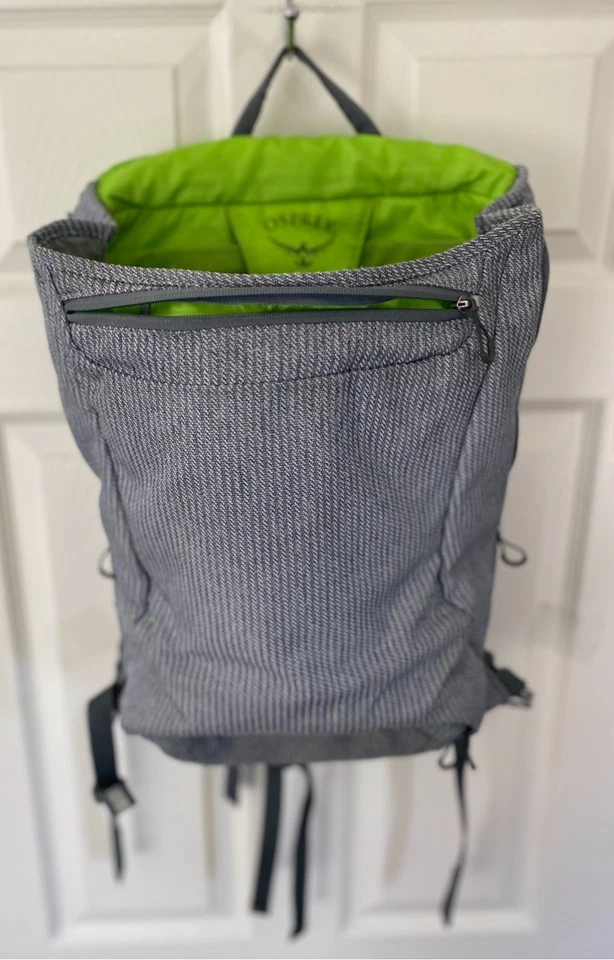 Mochila Osprey Pixel Port Gris Espiga Logo Scopely Laptop Tech Bag Rara Foto 3 de 4