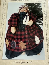 Katie’s Homespun Stitches Warm Your Heart 16”Winter Memories Doll Pattern Uncut