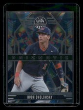 2026 Panini Stars & Stripes Prizm USA Baseball #7 Roch Cholowsky Prizmatic