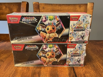 #ad LOT OF 2 Pokemon Prismatic Evolutions Surprise Box amp; Booster Bundle Sams Club $174.99
