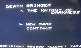 Death Bringer PC Engine TurboGrafx CD NTSC-J Japan Import Tairnanog 1990
