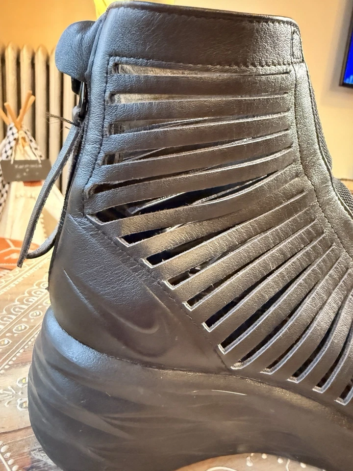 Sandalia de cuña Nike Lunarsandiator Sky Hi negra para mujer EE. UU. 8 muy buen estado Foto 4 de 4