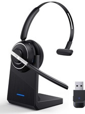 Active Noise Cancelling Bluetooth Headset with USB Dongle and Mute Function