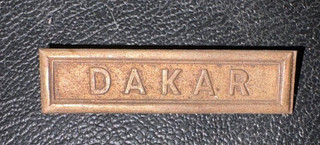 Medaille coloniale rare agrafe DAKAR France Libre Vichy