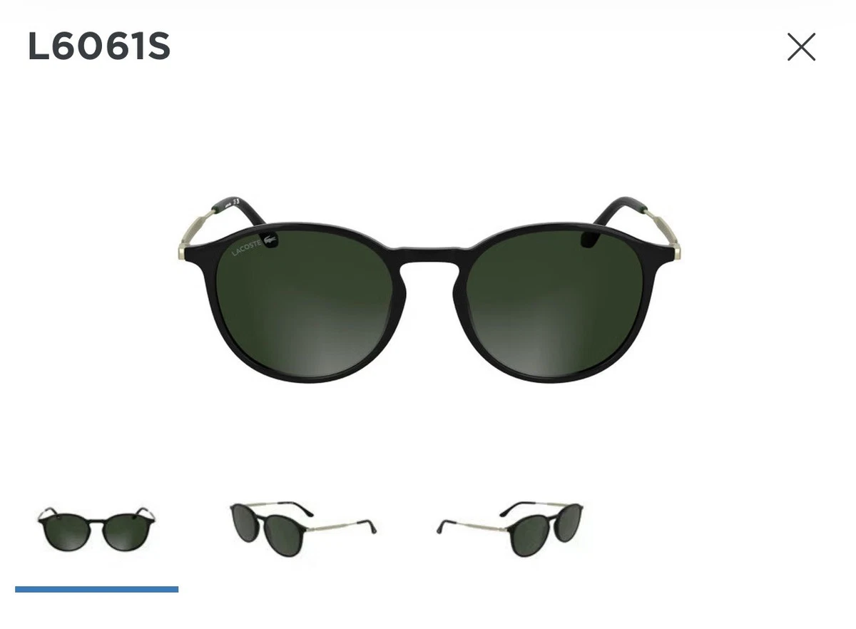 Lacoste LA12412 GN Black Green Unisex Sunglasses 115mm Lacoste Black Plastic Sunglasses for Men for sale | eBay main image 4