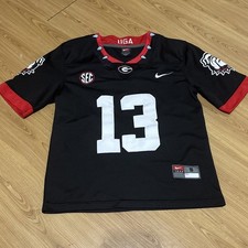 Vintage Nike GA Bulldogs UGA Jersey Dog Collar #13 Stetson Bennett IV-youth S