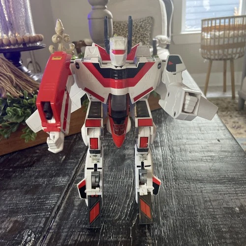 Vtg Transformer Gi Jet Fire Auto Bot Jet Action Figure Incomplete