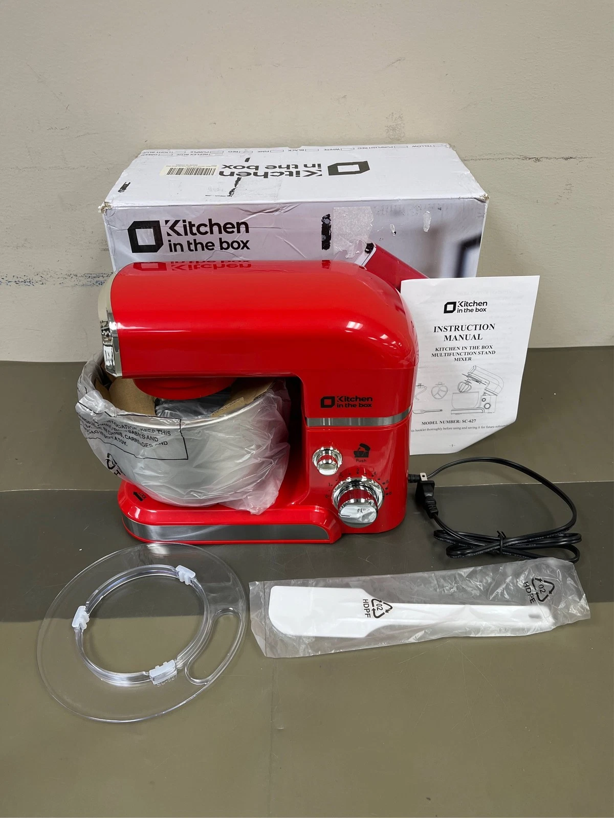 Kitchen in the box Stand Mixer,3.2Qt Small Electric Food Mixer,6 Speeds Portab 5