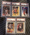 (5) 1991 91/92 UPPER DECK MICHAEL JORDAN PSA 9 CARD LOT #44 #48 #69 #75 #452