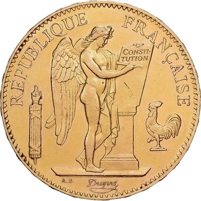 France, 100 Francs, Génie, 1878, Paris, Or, SUP, KM:832 - Photo 1/2