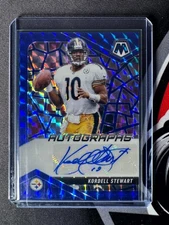 2025 Mosaic Kordell Stewart Blue Prizm Auto /99 #AMC-KST Steelers