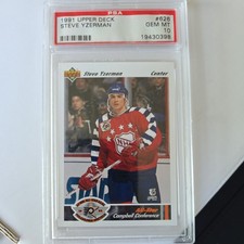 Steve Yzerman 1991 Upper Deck All-Star Rookie Card #626 HOF Redwings PSA 10. rookie card picture