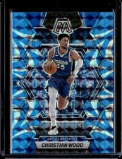 2022-23 Panini Mosaic #125 Christian Wood Reactive Blue