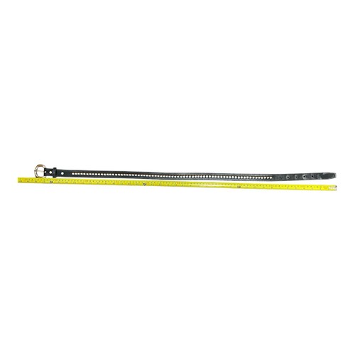 Cintura donna TORY nera inglese briglia pelle borchie made in USA taglia 32 - Foto 8 di 8