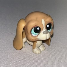 C1 HASBRO  LPS  ORIGINAL LITTLE PETSHOP PET SHOP CHIEN BASSET HOUND  DOG # 1106