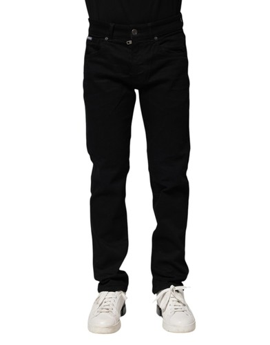 Dolce & Gabbana Dark Gray Cotton Skinny Denim Jeans main image 1